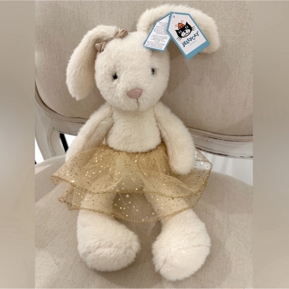 Jellycat Other - Retired NWT Large Glistening Belle Bunny Rare Jellycat Collector Item Authentic